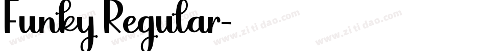Funky Regular字体转换